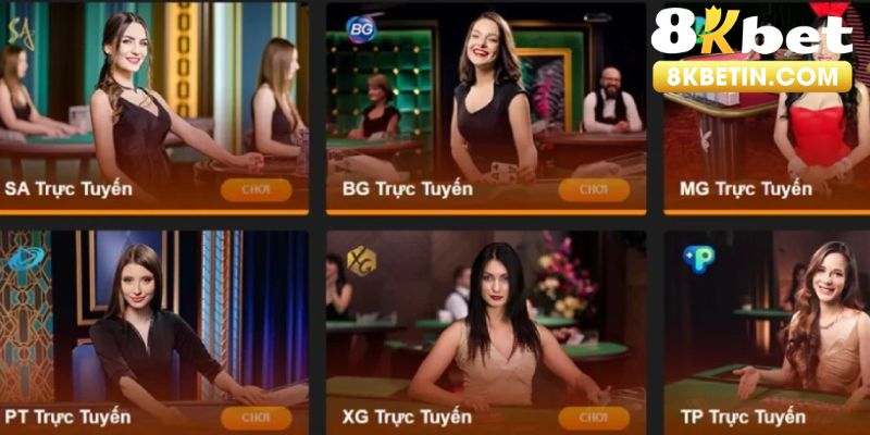 Giới thiệu sản phẩm Casino Live của 8KBET